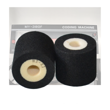 Black color Dia36mm*32mm Hot melt ink printer roller batch code printer machine hot ink coding roller